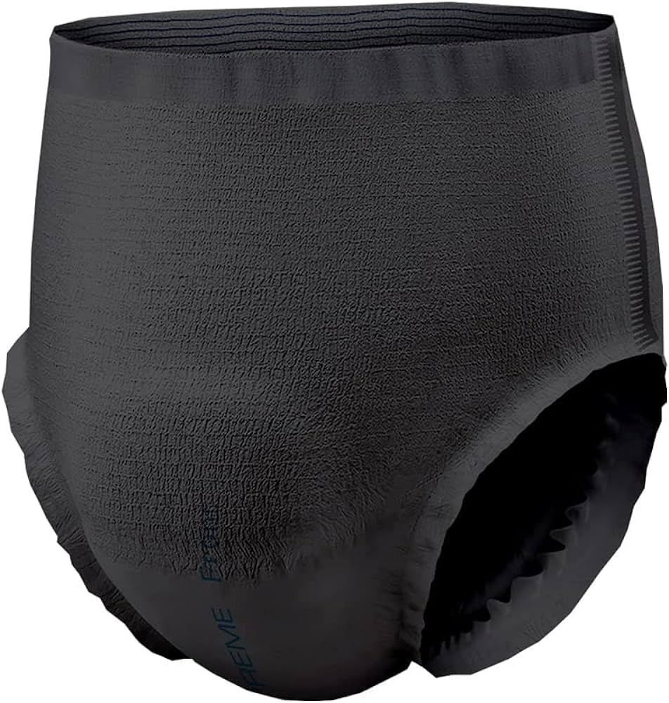black diaper or astronaut underwear, incontinenc brief